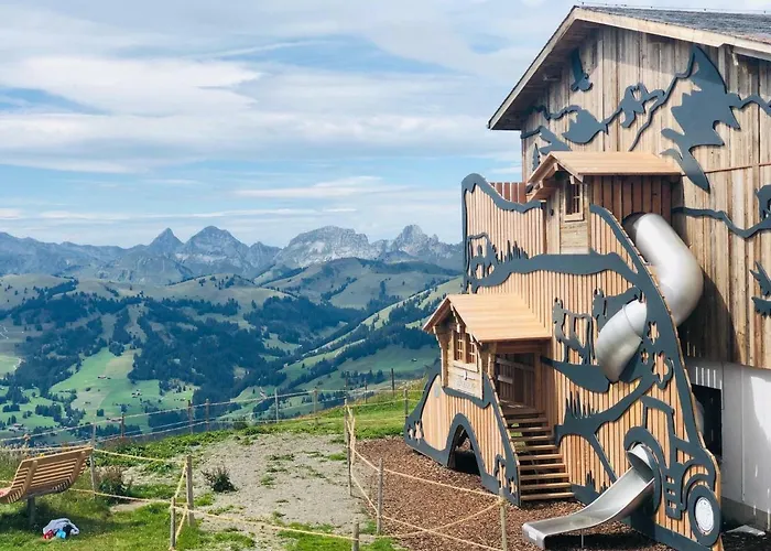 One Bedroom With Mountain And Garden View Ground Floor Of Solaria Zweisimmen